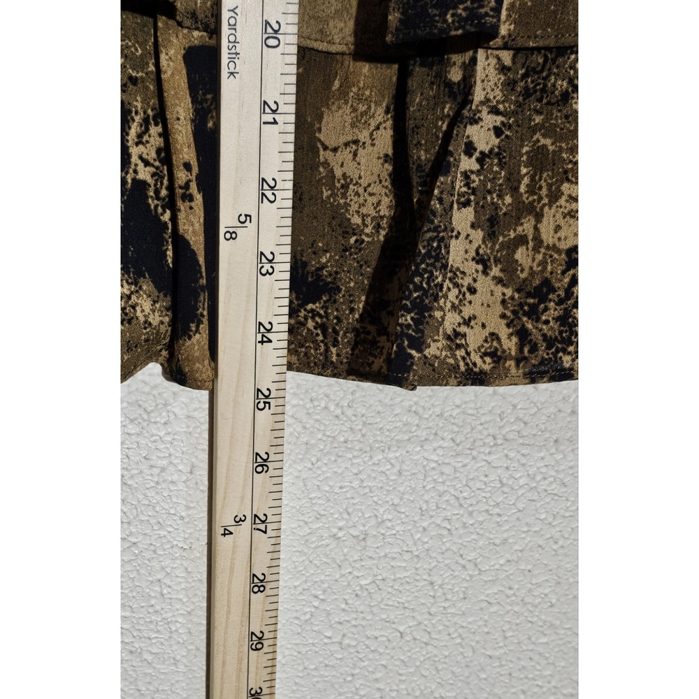 Linea‎ By Louis Dell'olio Sm Earthtone Teired Midi Skirt Flowy Boho Fairy Grunge - Picture 10 of 11